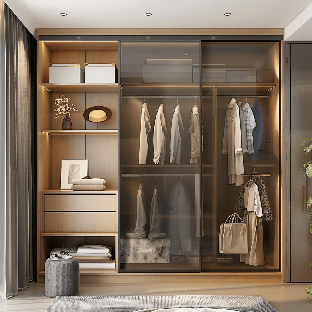 Tủ quần áo cánh kính lùa