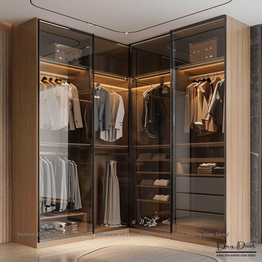 Tủ quần áo cánh kính lùa