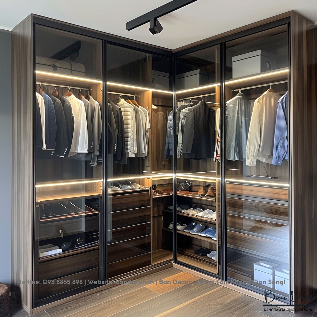 Tủ quần áo cánh kính lùa