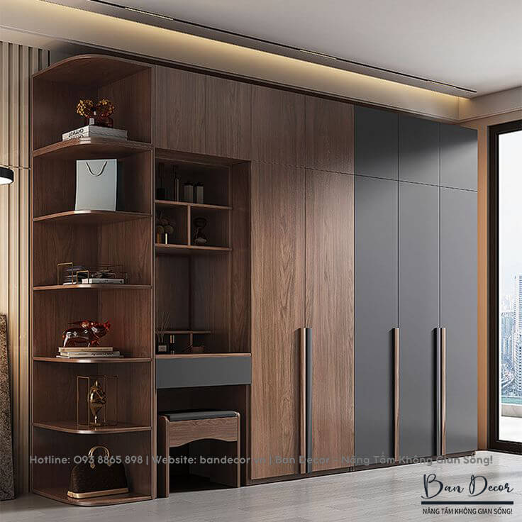 Tủ quần áo gỗ công nghiệp