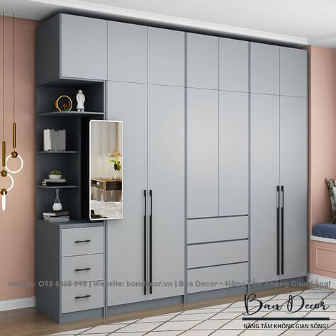 Tủ quần áo gỗ công nghiệp