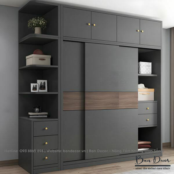 Tủ quần áo gỗ công nghiệp