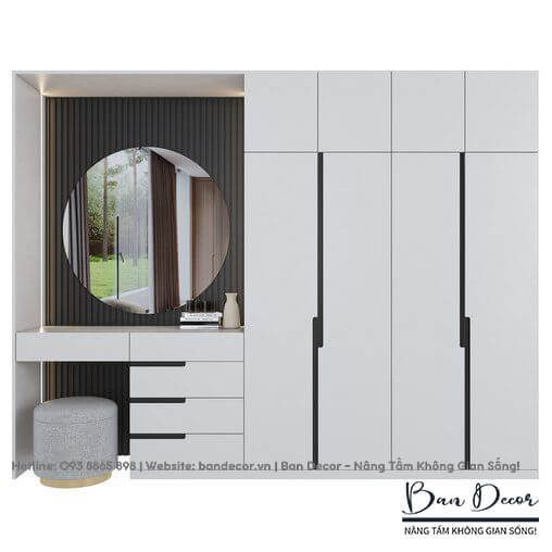 Tủ quần áo gỗ công nghiệp