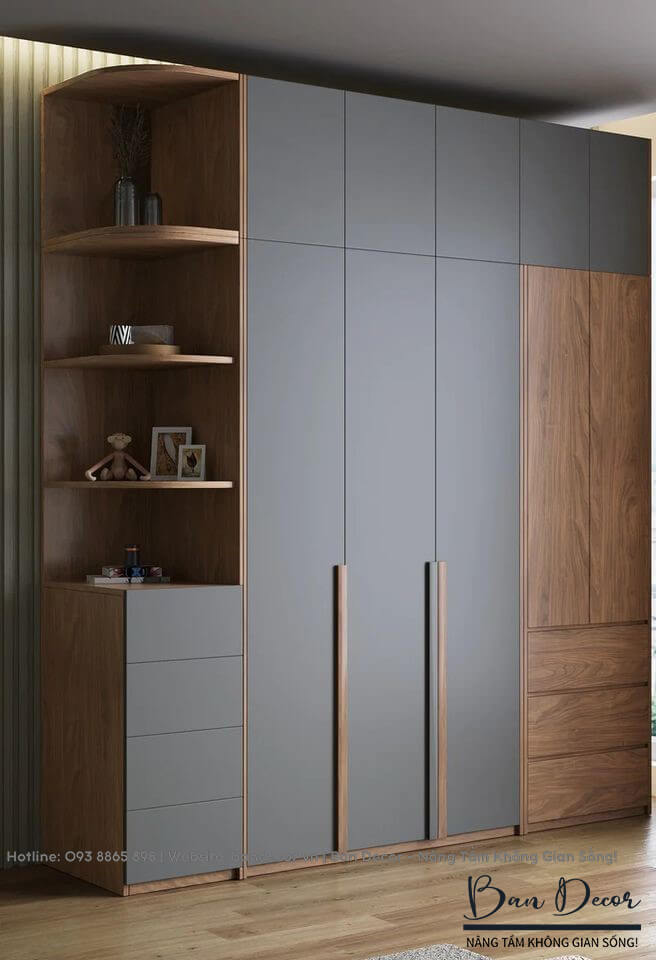 Tủ quần áo gỗ công nghiệp