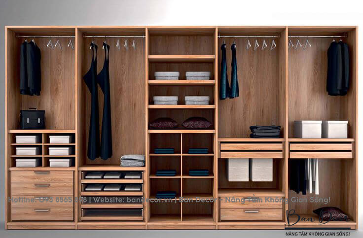 Tủ quần áo gỗ công nghiệp