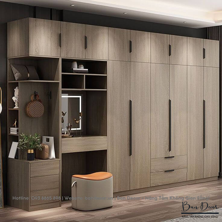 Tủ quần áo gỗ công nghiệp