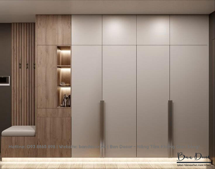 Tủ quần áo gỗ công nghiệp