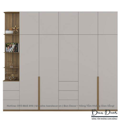 Tủ quần áo gỗ công nghiệp