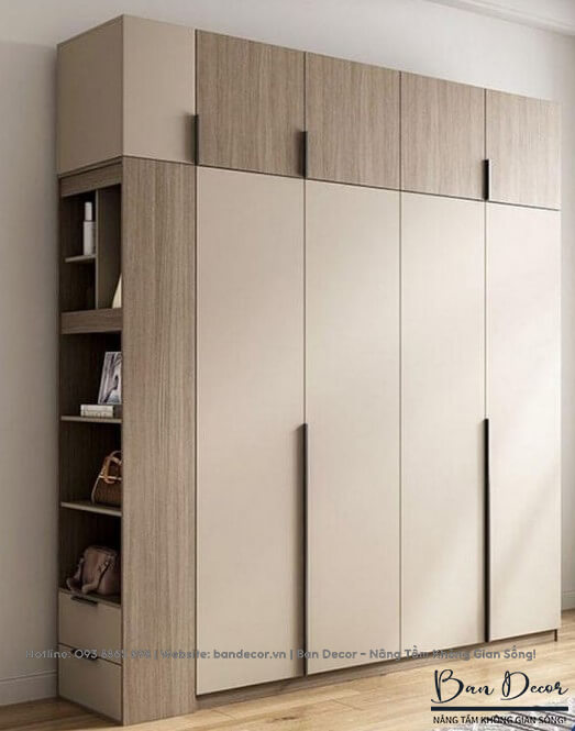 Tủ quần áo gỗ công nghiệp