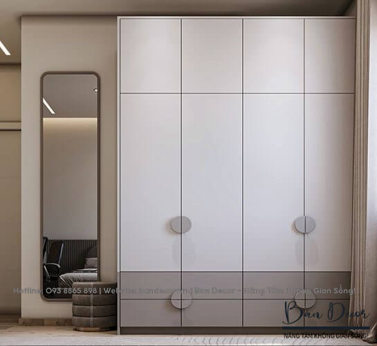 Tủ quần áo gỗ công nghiệp