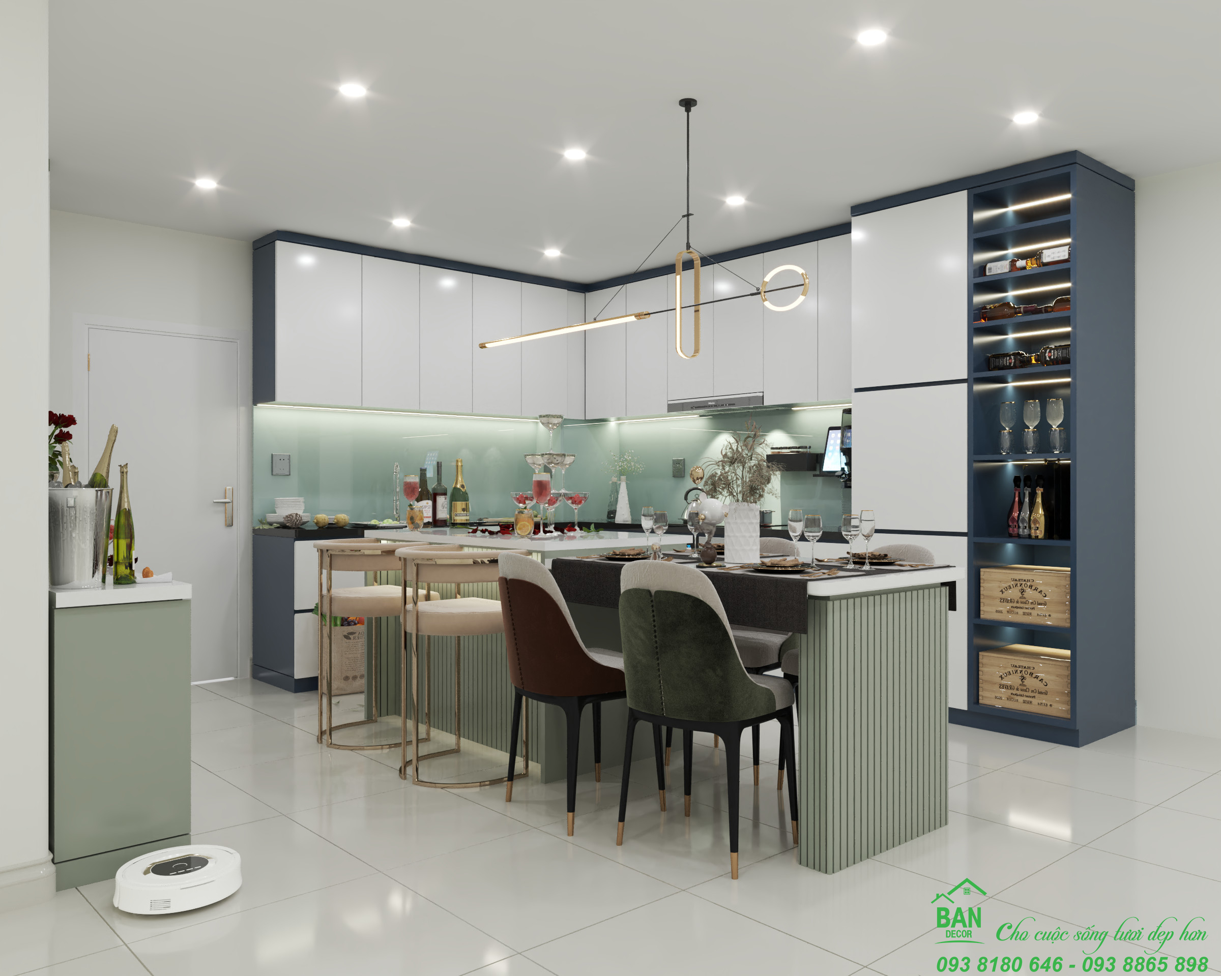 Tủ bếp Acrylic Tủ bếp Acrylic