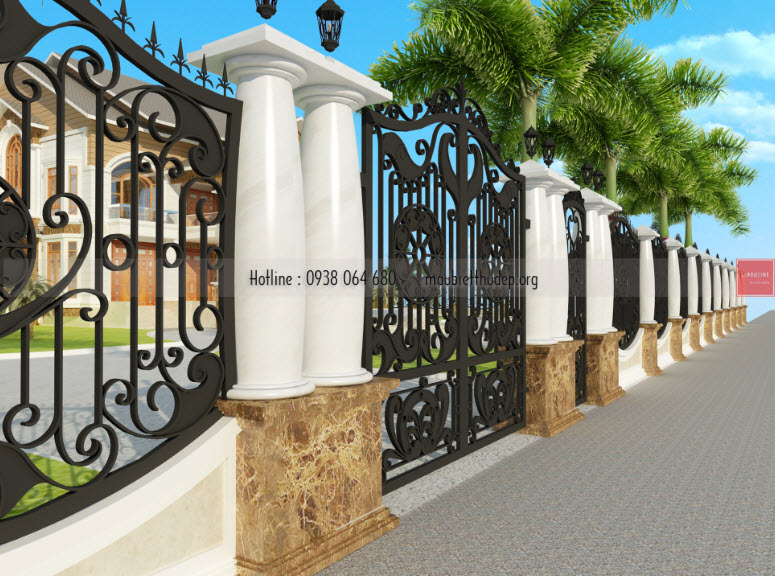 Cổng biệt thự đẹp - Bến Tre