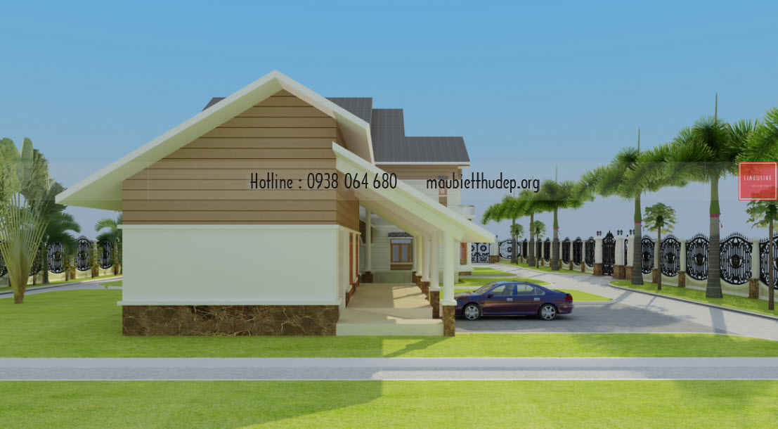 Công trình phụ của ngôi biệt thự đẹp - Bến Tre