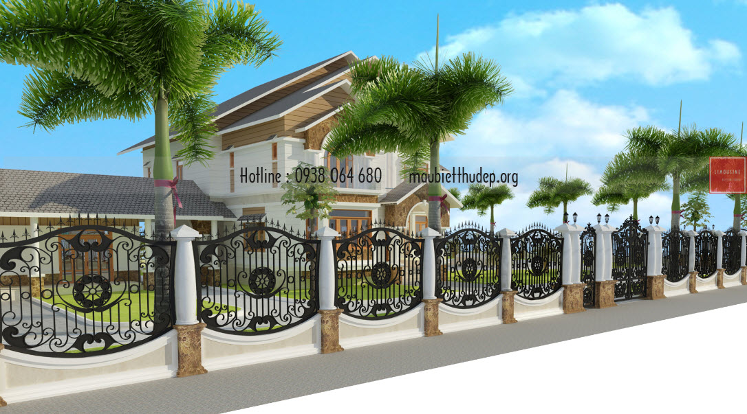 Cổng biệt thự đẹp - Bến Tre