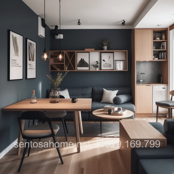 thiết kế nội thất tạo điểm nhấn cho căn hộ