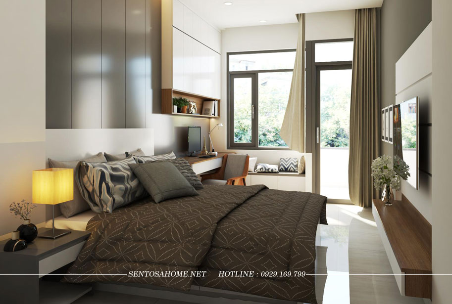 Phòng Ngủ Master - Thiết kế thi công nội thất cải tạo nhà phố quận Tân Bình