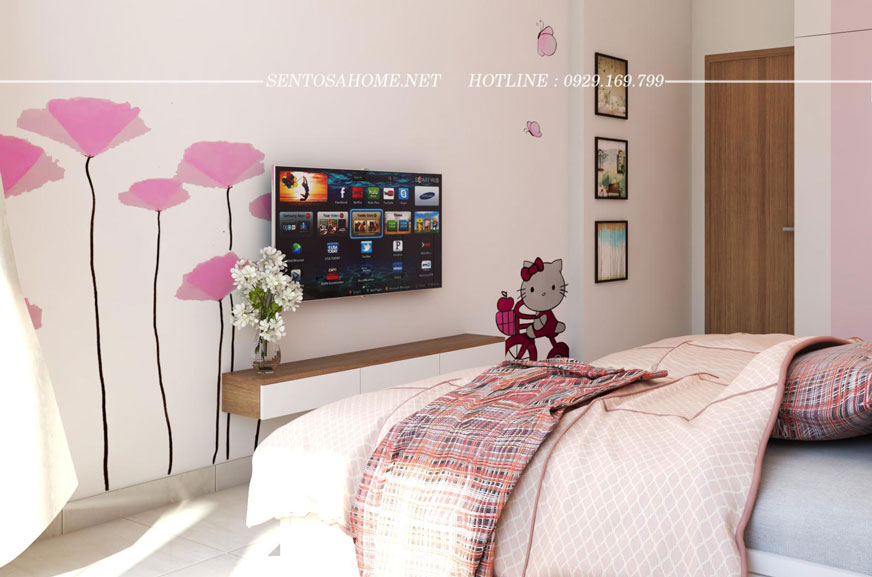 Phòng Ngủ bé gái - Thiết kế thi công nội thất cải tạo nhà phố quận Tân Bình