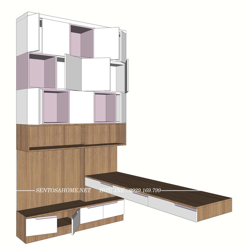 Phòng Ngủ bé gái - Thiết kế thi công nội thất cải tạo nhà phố quận Tân Bình