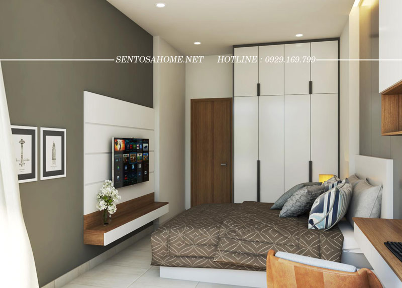 Phòng Ngủ Master - Thiết kế thi công nội thất cải tạo nhà phố quận Tân Bình