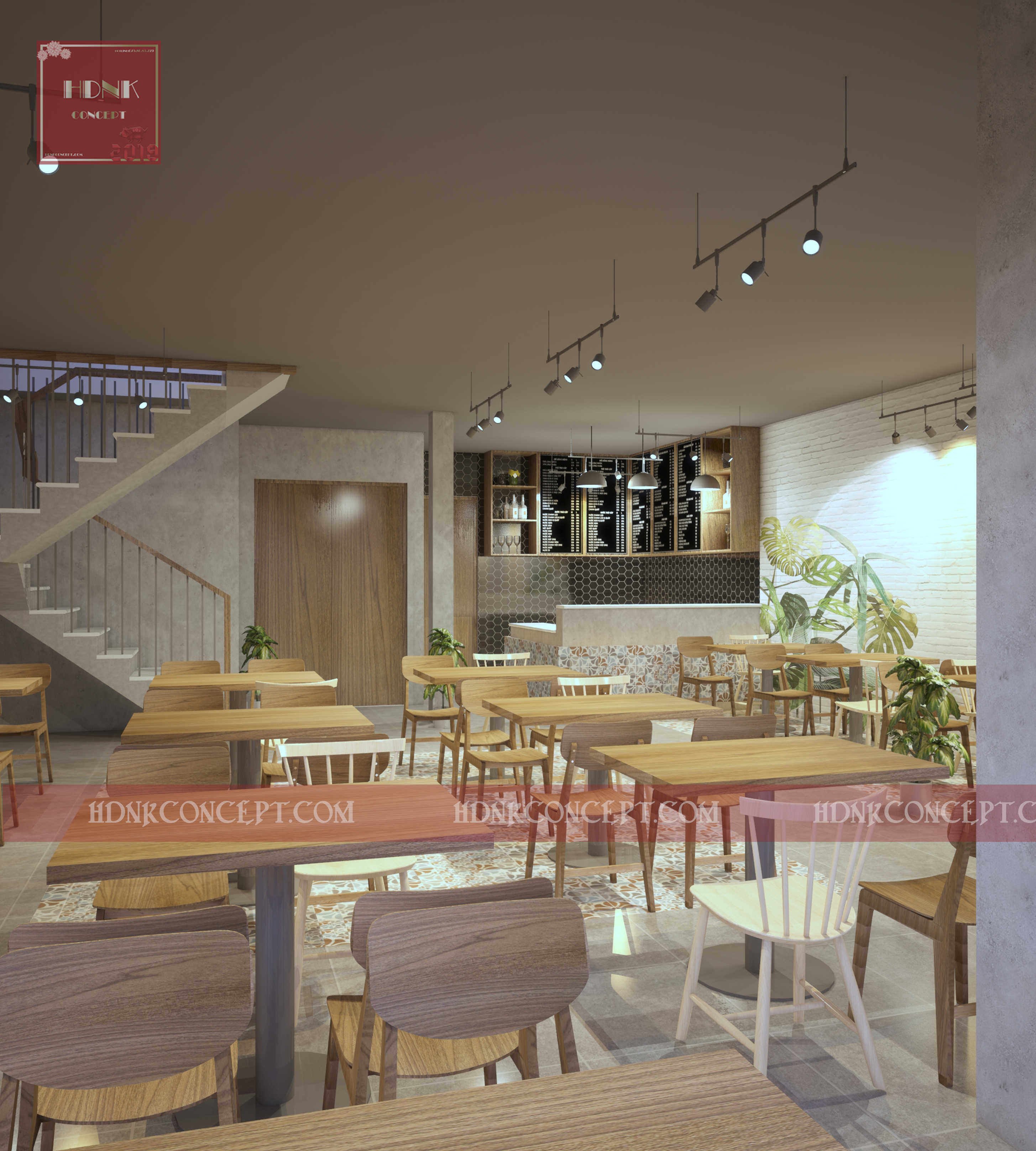 Thiết kế thi công nội thất quán xôi gà út mập