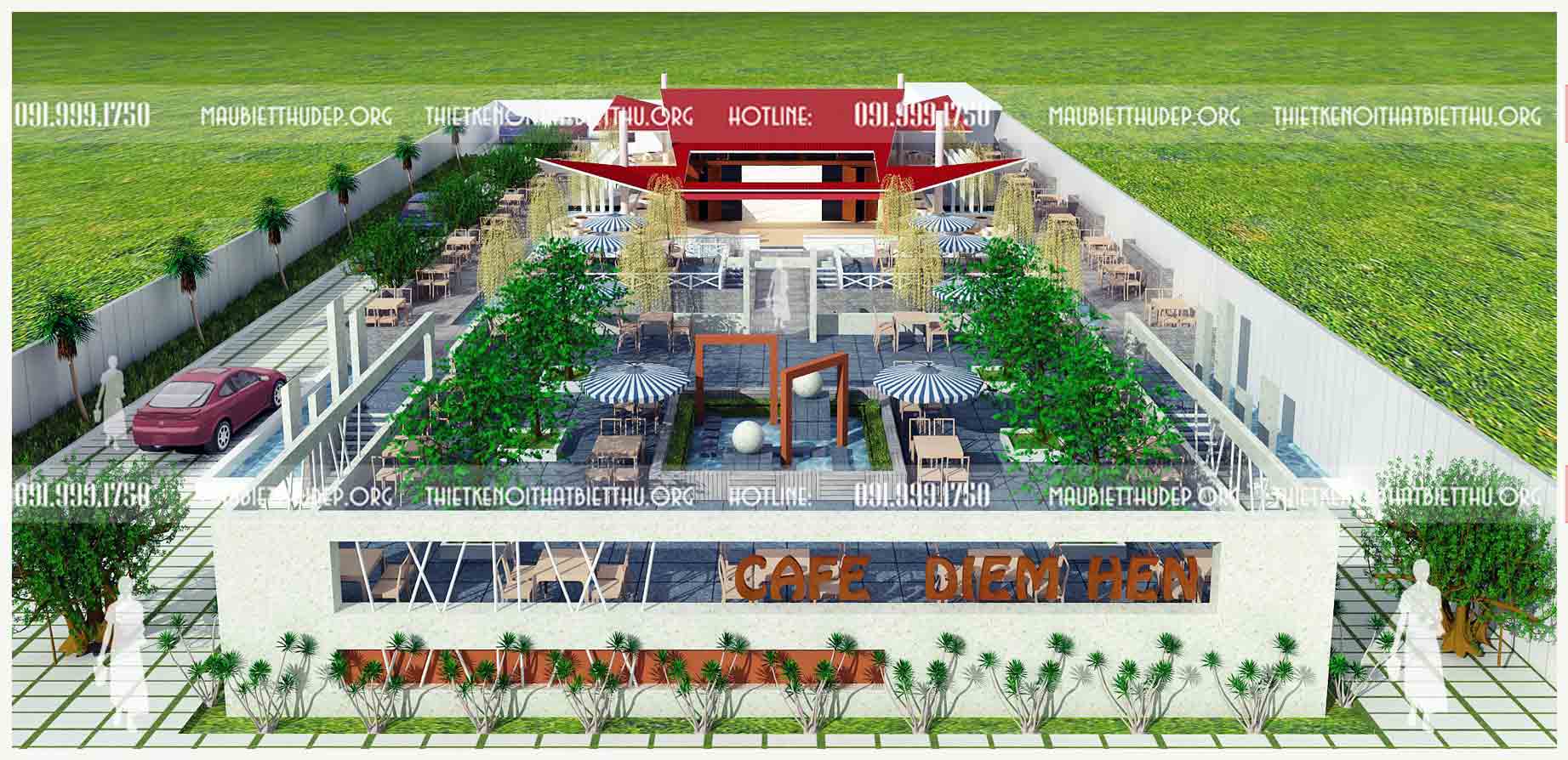 Thiết kế nội thất quán cafe sân vườn đẹp, tinh tế, màu sắc hài hòa, hấp dẫn mang tính thẩm mỹ cao Thiết kế nội thất quán cafe sân vườn đẹp, tinh tế, màu sắc hài hòa, hấp dẫn mang tính thẩm mỹ cao