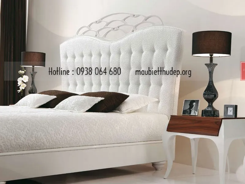 Biệt thự đẹp -nội thất phòng ngủ - giường cổ điển 15