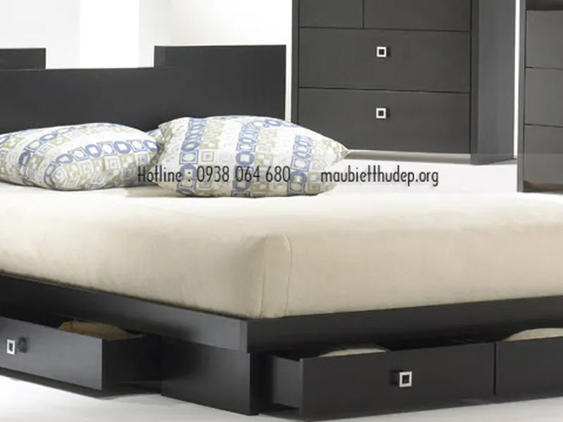 Biệt thự đẹp -nội thất phòng ngủ - giường đa năng 03