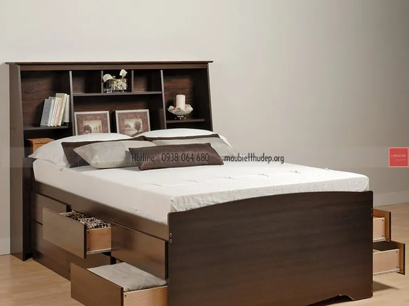 Biệt thự đẹp -nội thất phòng ngủ - giường đa năng 04