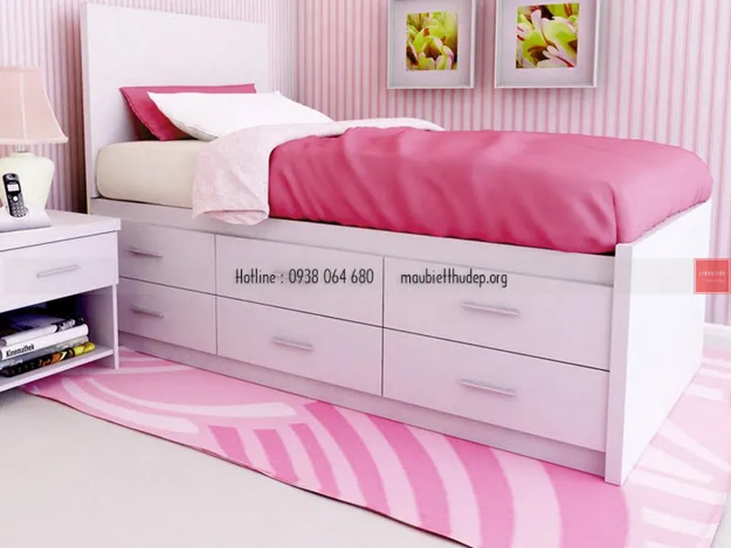 Biệt thự đẹp -nội thất phòng ngủ - giường đa năng 05