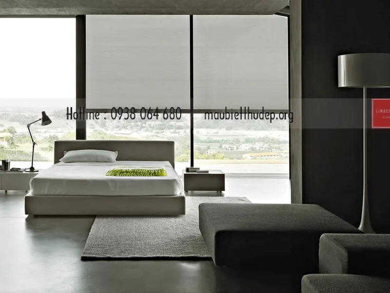 Biệt thự đẹp -nội thất phòng ngủ - giường hiện đại 11