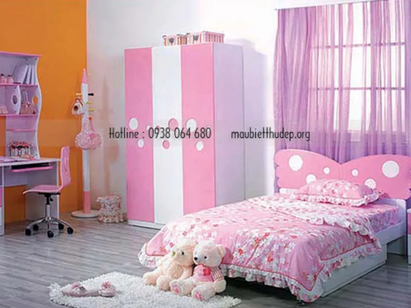 Biệt thự đẹp -nội thất phòng ngủ - giường trẻ em 24