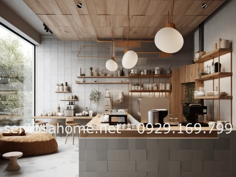 Làm mới không gian quán cafe với phong cách Japandi . Sự kết hợp giữa Nhật Bản và Bắc Âu trong thiết kế nội thất quán cafe theo phong cách Japandi