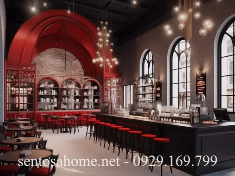 Phong cách Gothic trong thiết kế quán cà phê: Kiến thức và kinh nghiệm , sự kết hợp tuyệt vời giữa sự lãng mạn và cái độc đáo.