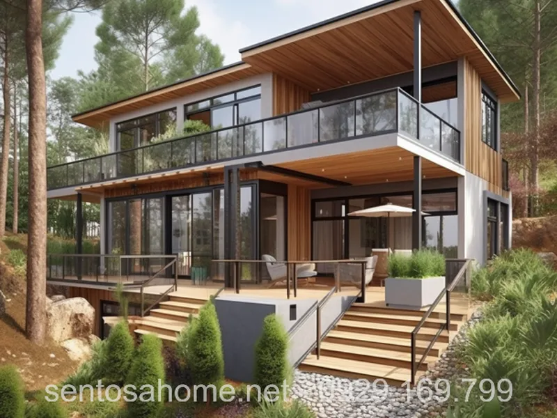 Thiết kế biệt thự vườn sử dụng vật liệu tự nhiên: Tạo ra không gian sống gần gũi thiên nhiên