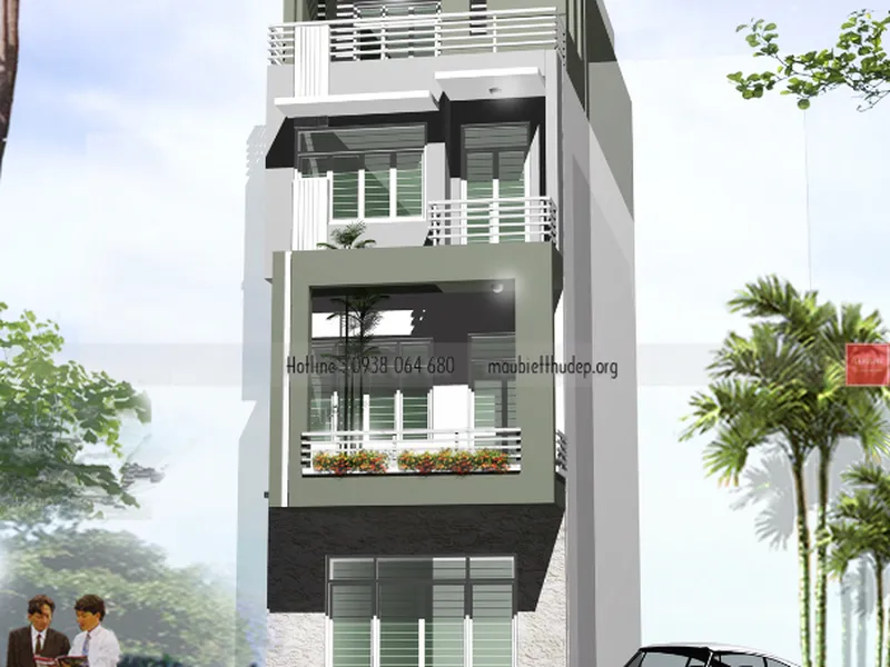 Thiết kế nhà phố đẹp - nhà bác Thọ-Quận 4