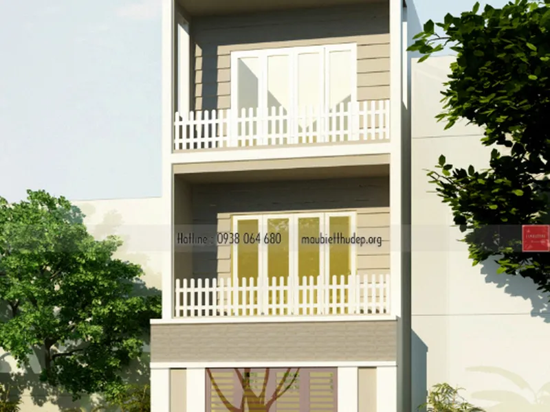 Thiết kế nhà phố đẹp - nhà Chị Giàu -Cần Giờ