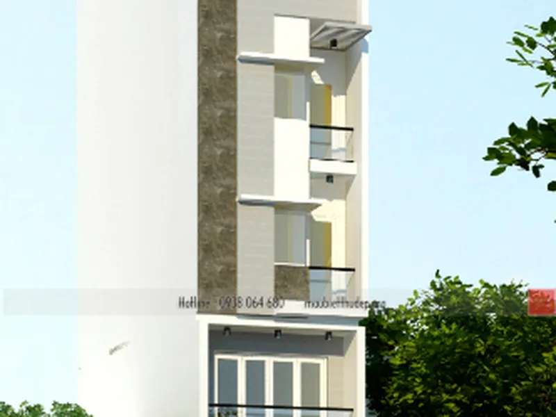 Thiết kế nhà phố đẹp - nhà chị Ngọc -Bình Chánh