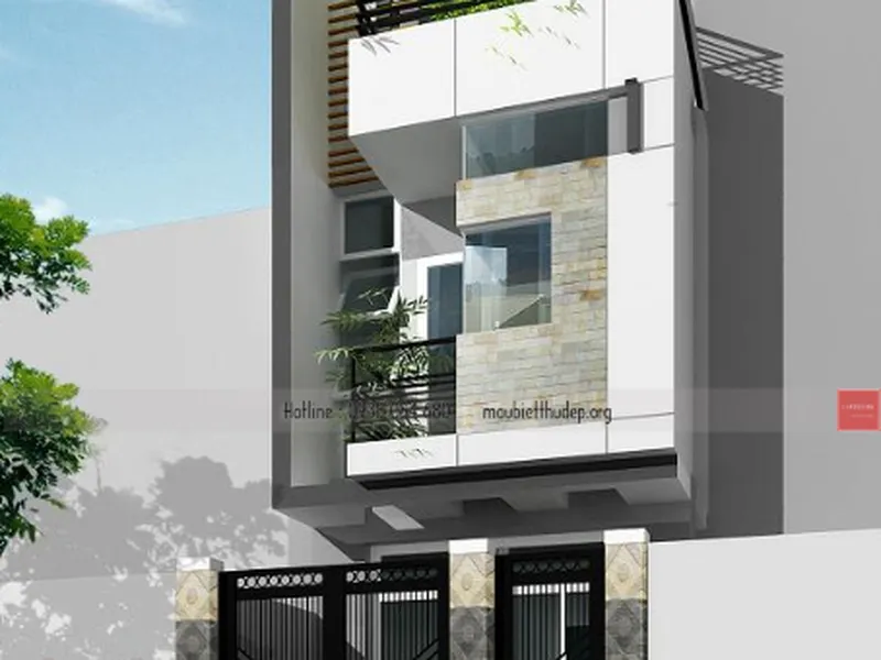 Thiết kế nhà phố đẹp - nhà chị Vân - Quận 5