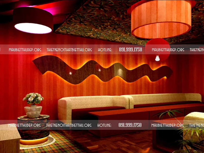 Thiết kế nội thất nhà hàng quán Karaoke  đẹp và ấn tượng ở Bình Dương