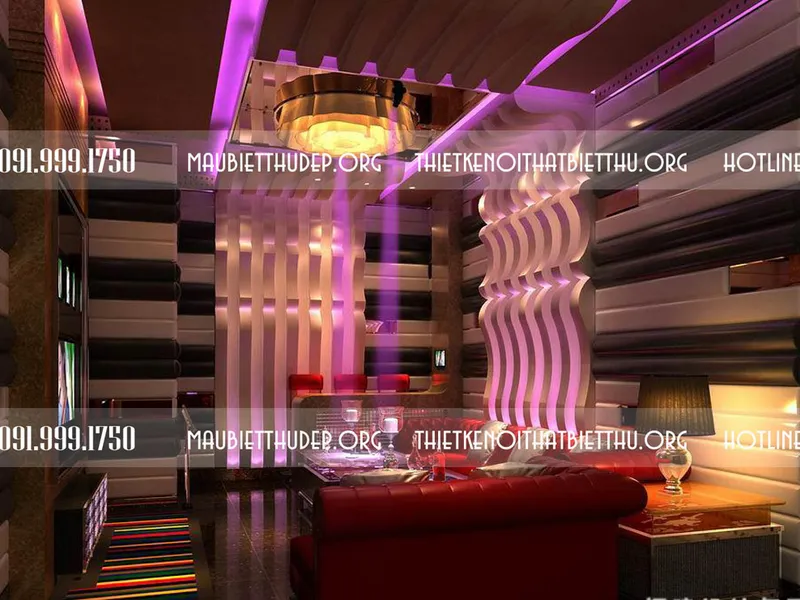 Thiết kế nội thất phòng hát Karaoke Vip theo phong cách hiện đại chuyên nghiệp tại TPHCM