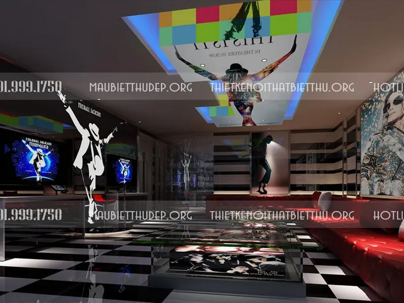 Thiết kế nội thất phòng karaoke gia đình đẹp theo phong cách Hàn Quốc hiện đại sang trọng để kinh doanh