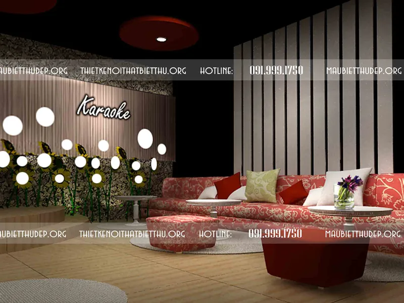 Thiết kế nội thất phòng karaoke gia đình VIP ấn tượng   sang trọng và chuyên nghiệp