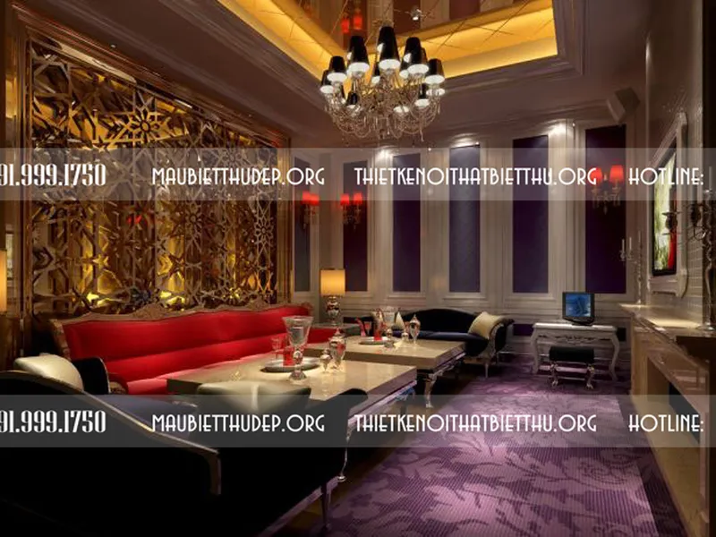 Thiết kế phòng Karaoke đẹp  theo Phong cách cổ điển Châu Âu tại Bảo Lộc