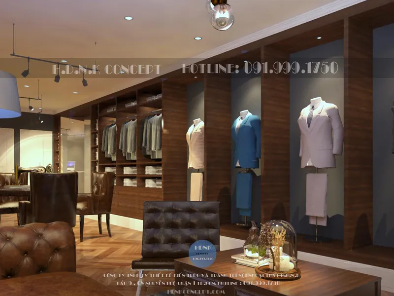 Thiết kế shop thời trang Sir Tailor quận 7