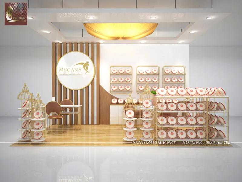 Thiết kế thi công shop Yến Sào tại Gò Vấp