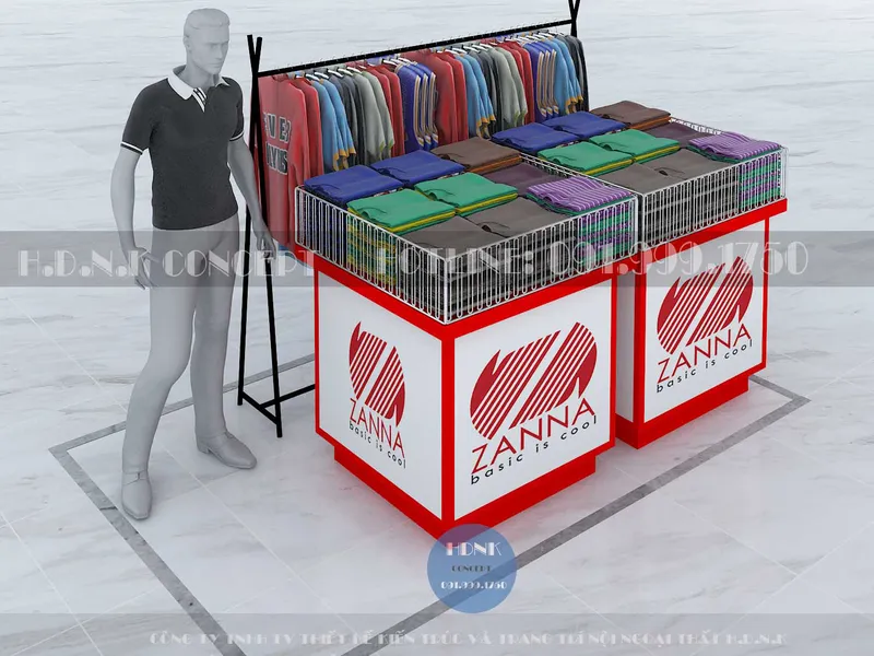 Thiết kế thi công shop thời trang Zanna - Lotte quận 7 - Tp HCm