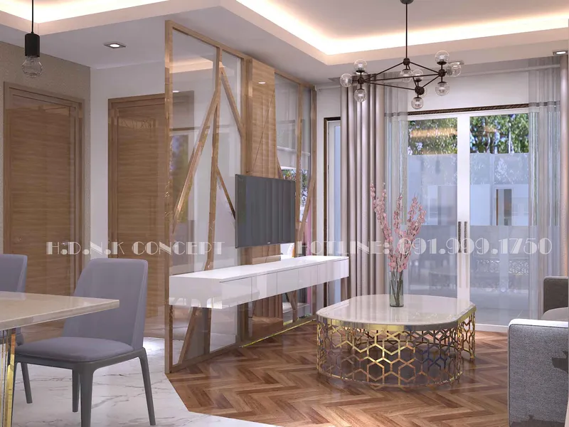 Tư vấn thiết kế thi công nội thất căn hộ chung cư Riverside Garden- Thủ đức