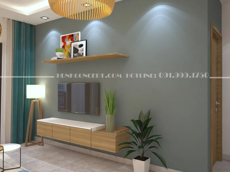 Tư vấn thiết kế thi công nội thất căn hộ Novaland Wilton Tower 2 phòng ngủ