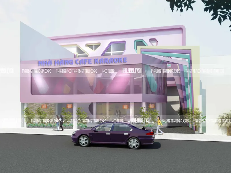 Tư vấn thiết kế thi công nội thất  nhà hàng cafe  quán Karaoke có mặt tiền đẹp để kinh doanh ở Biên Hòa