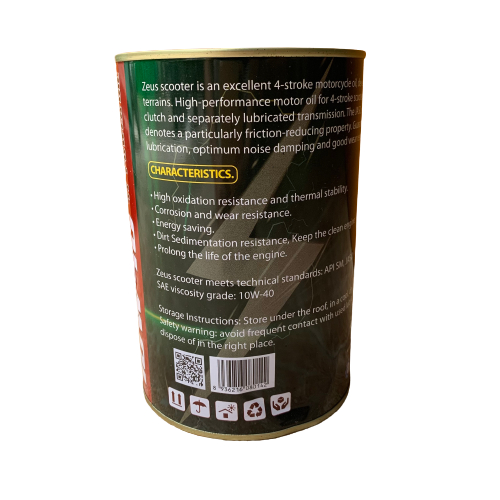 Dầu Nhớt Xe Tay Ga Zeus 4T Scooter 10W40 Tổng Hợp Dầu Nhớt Xe Tay Ga Zeus 4T Scooter 10W40 Tổng Hợp